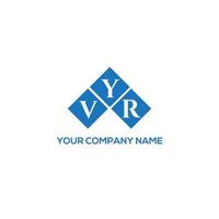 concept de logo de lettre initiales créatives vyr. conception de lettre vyr. vecteur