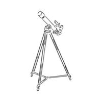 croquis de vecteur de télescope