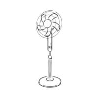 croquis de vecteur de ventilateur