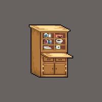 vecteur armoire armoire armoire vecteur pixel art illustration