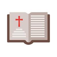 icône de couleur plate du chapitre du livre saint vecteur