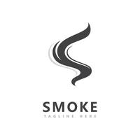inspiration de conception de vecteur d'icône de logo de fumée