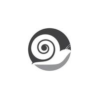 vecteur de logo d'escargots sur fond blanc