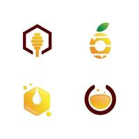 modèle de conception d'icône de logo en nid d'abeille vecteur