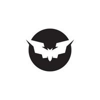 illustration vectorielle de chauve-souris logo modèle vecteur