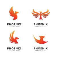 conception de modèle vectoriel logo phoenix