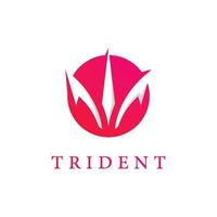 icône de vecteur de modèle de logo trident