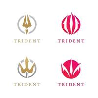 icône de vecteur de modèle de logo trident