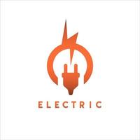 conception de logo électrique moderne vecteur
