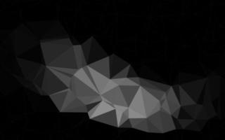 argent foncé, couverture low poly vectorielle grise. vecteur