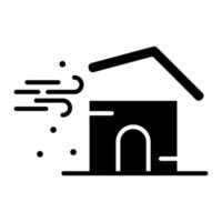 icône de ligne de typhon vecteur