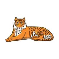 conception de vecteur illustration cool tigre