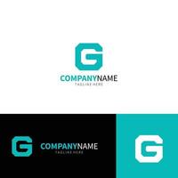 concept moderne de modèle de conception de logo lettre g vecteur