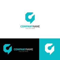 lettre g logo design modèle de logo monogramme vecteur