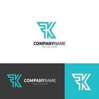 lettre k logo design modèle de logo monogramme vecteur