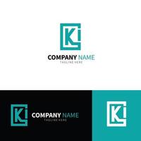 lettre k logo design modèle de logo monogramme vecteur