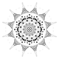 mandala arabe. motif symétrique vecteur