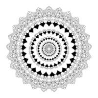 mandala arabe. motif symétrique vecteur