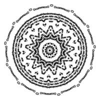 mandala arabe. motif symétrique vecteur