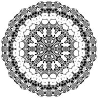 mandala arabe. motif symétrique vecteur