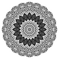 fleur géométrique zentangle mandala ornement formes vectorielles ethniques vecteur