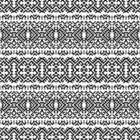 motif ethnique homogène. motif tribal traditionnel en noir et blanc vecteur