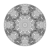 éléments de décoration d'art de mandala à motif circulaire. vecteur