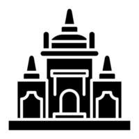 icône de glyphe d'indonésie vecteur