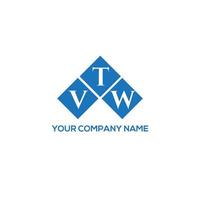 concept de logo de lettre initiales créatives vtw. conception de lettre vtw. création de logo de lettre vtw sur fond blanc. concept de logo de lettre initiales créatives vtw. conception de lettre vtw. vecteur
