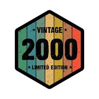 Conception de t-shirt rétro vintage 2000, vecteur
