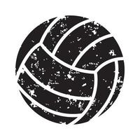 volley-ball grunge vecteur, silhouette de volley-ball vecteur
