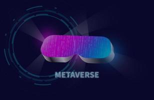 lunettes de réalité virtuelle métaverse vecteur