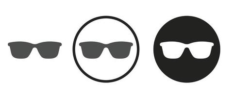 icône de lunettes de soleil. jeu d'icônes Web. collection d'icônes. illustration vectorielle simple. vecteur