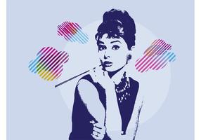 Audrey Hepburn vecteur