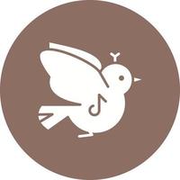 icône de glyphe d'oiseaux de printemps vecteur