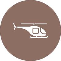 icône de glyphe d'hélicoptère de l'armée vecteur