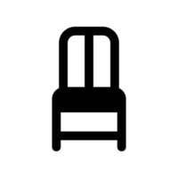 modèle d'icône de chaise vecteur