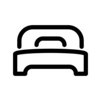 modèle d'icône de lit vecteur