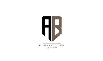 lettres de l'alphabet initiales monogramme logo ab, initiale ab, lettre ab vecteur
