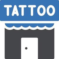 illustration vectorielle de studio de tatouage sur fond. symboles de qualité premium. icônes vectorielles pour le concept et la conception graphique. vecteur