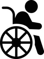 illustration vectorielle de fauteuil roulant patient sur un background.symboles de qualité premium.icônes vectorielles pour le concept et la conception graphique. vecteur
