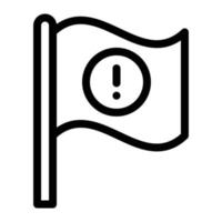 illustration vectorielle de drapeau d'avertissement sur fond. symboles de qualité premium. icônes vectorielles pour le concept et la conception graphique. vecteur