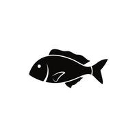 modèle de conception d'icône de poisson vecteur