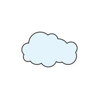 nuage clipart vecteur de conception