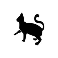 vecteur de modèle de conception d'icône de logo de chat