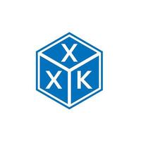 création de logo de lettre xxk sur fond blanc. concept de logo de lettre initiales créatives xxk. conception de lettre xxk. vecteur