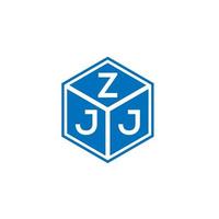 création de logo de lettre zjj sur fond blanc. concept de logo de lettre initiales créatives zjj. conception de lettre zjj. vecteur