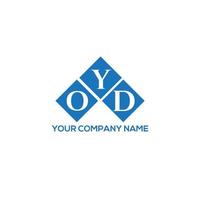 concept de logo de lettre initiales créatives oyd. conception de lettre oyd. création de logo de lettre oyd sur fond blanc. concept de logo de lettre initiales créatives oyd. conception de lettre oyd. vecteur