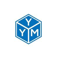 création de logo de lettre yym sur fond blanc. concept de logo de lettre initiales créatives yym. conception de lettre yym. vecteur
