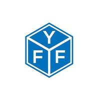 création de logo de lettre yff sur fond blanc. concept de logo de lettre initiales créatives yff. conception de lettre yff. vecteur